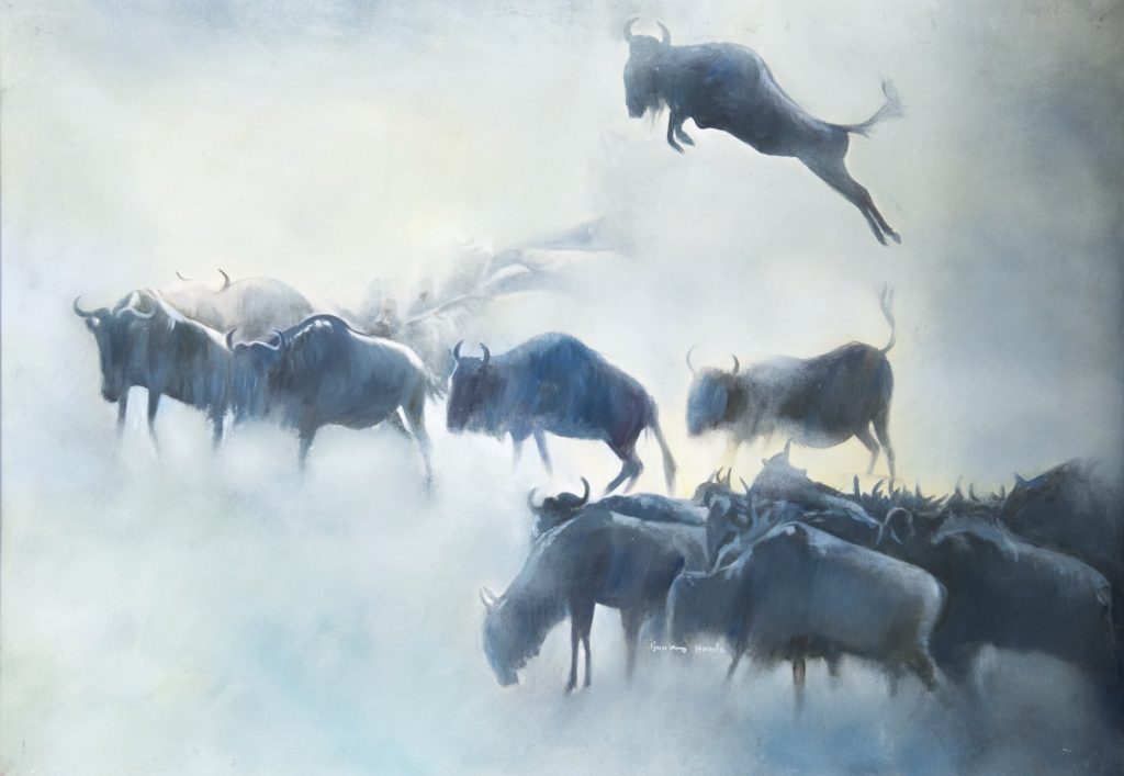 "Mara Trail" / Acrylic on canvas / 69cm x 100cm/ Ksh 84,000 / CODE IH:2016:01